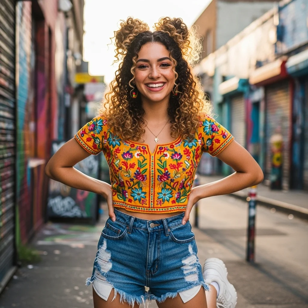 21 Effortless Curly Hairstyles You Need to Try Today! 8 space buns 1
