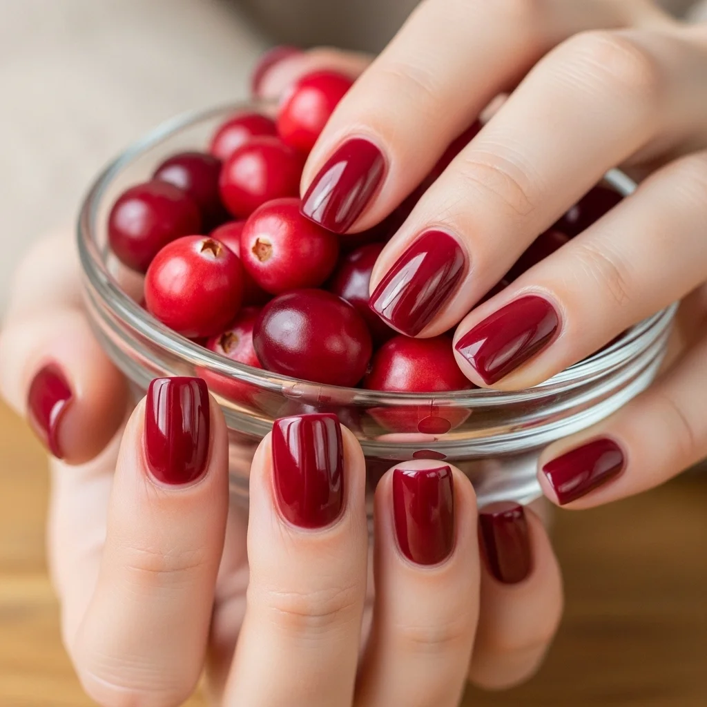 Top 17 Simple Fall Nail Designs That Are Cozy & Chic 16 spiced cranberry jelly