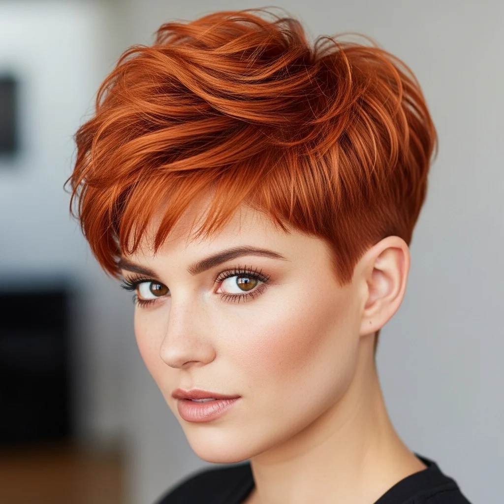 23 Stunning Hairstyles to Perfectly Frame Your Square Face 10 textured pixie with longer top