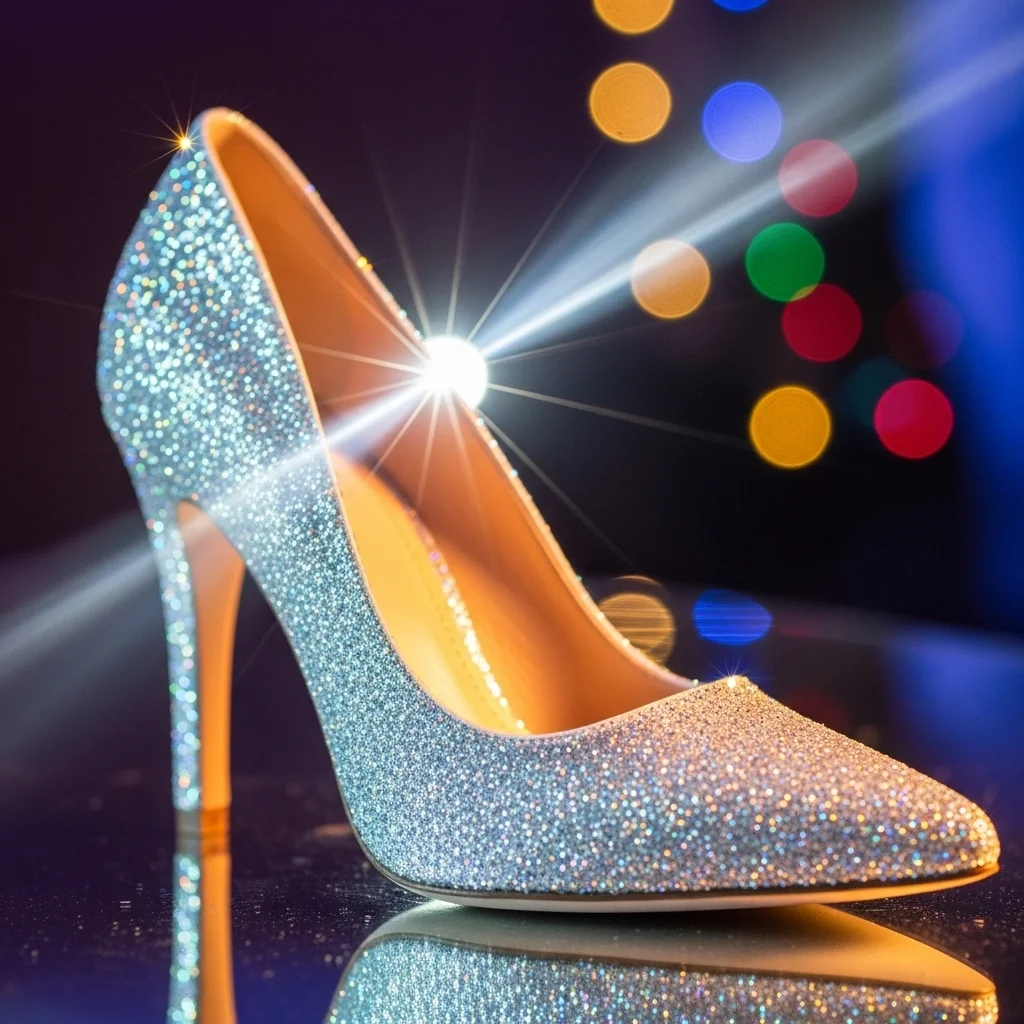 Step into Forever: Top 23 White Wedding Shoes Every Bride Needs to See! 20 the alluring white shimmering glitter pump