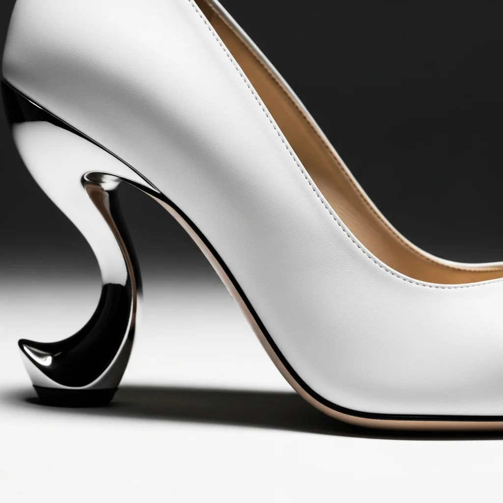 Step into Forever: Top 23 White Wedding Shoes Every Bride Needs to See! 16 the artistic white sculptural architectural heel