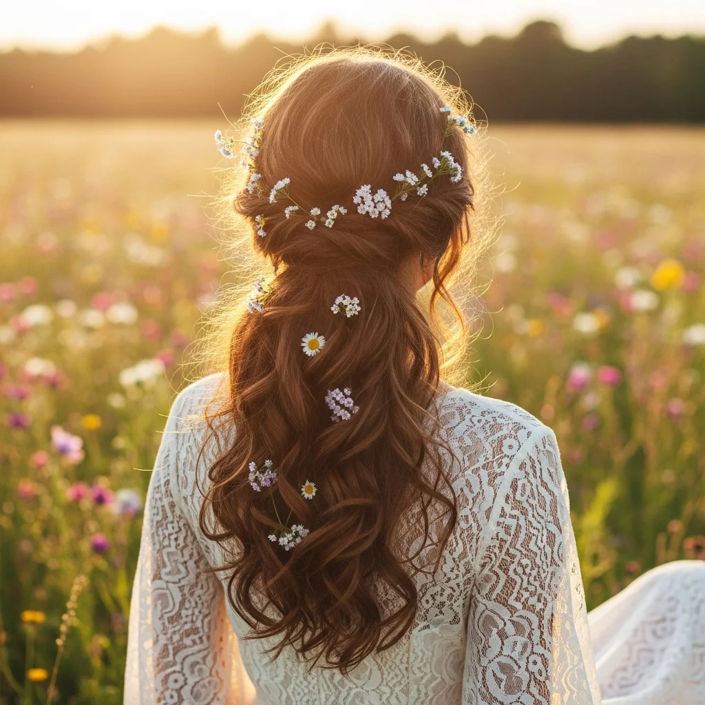 the bohemian low ponytail