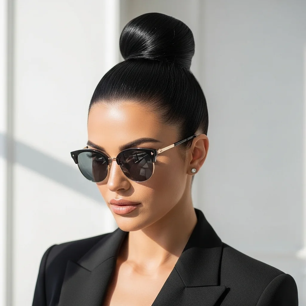 19 Hairstyles That Will Turn Heads 7 the chic high bun top knot