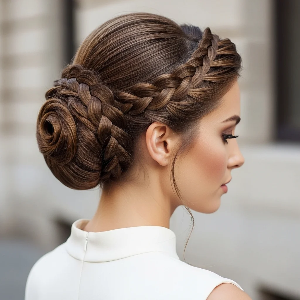 the classic french braid updo
