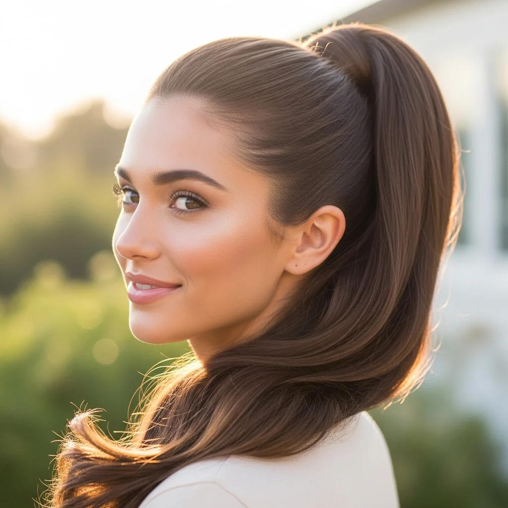 19 Easy Hairstyles You Can Master in Minutes 2 the classic high ponytail