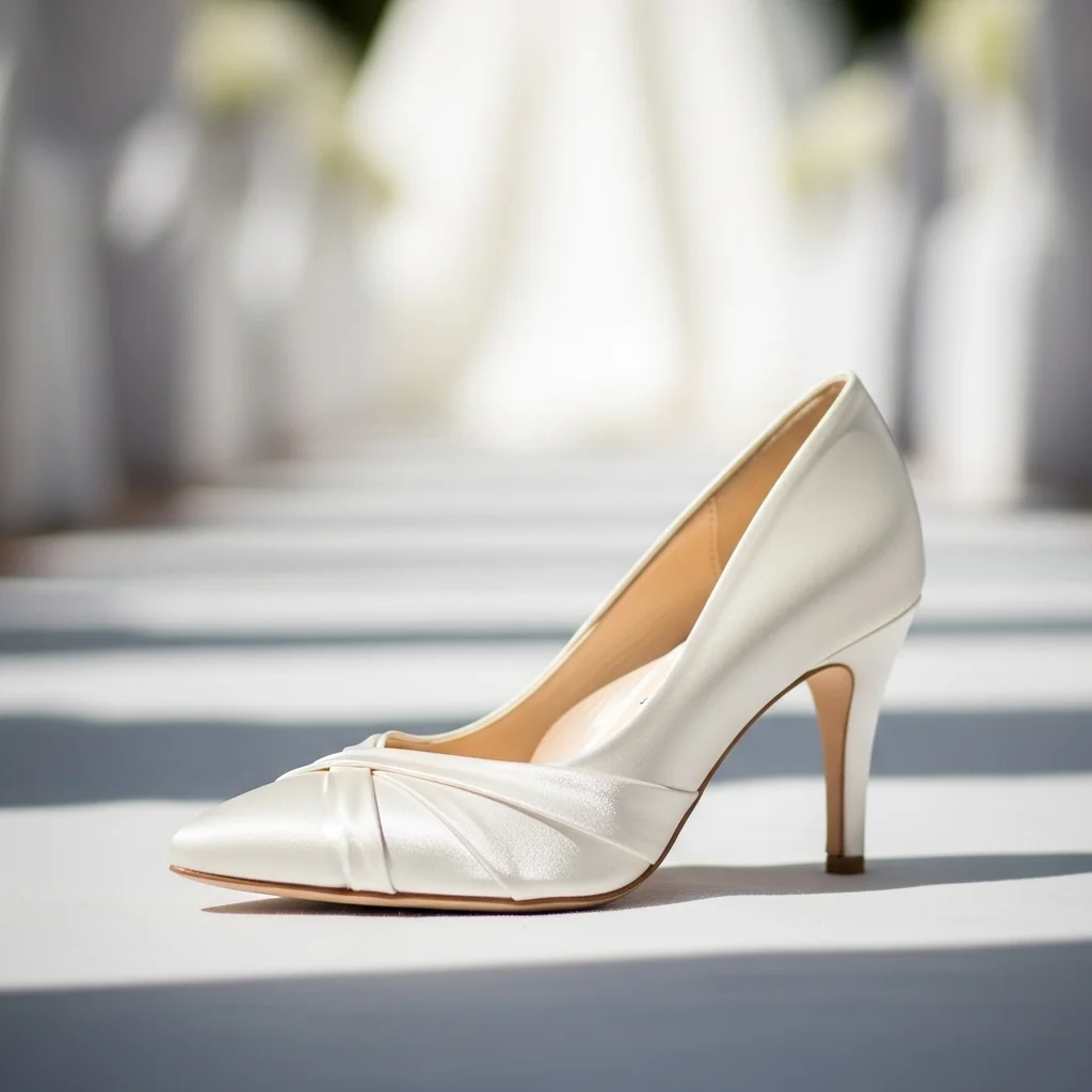 Step into Forever: Top 17 Ivory Wedding Shoes for Your Dream Day 2 the classic ivory satin pump