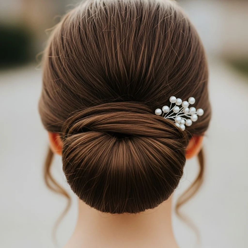 the classic low chignon