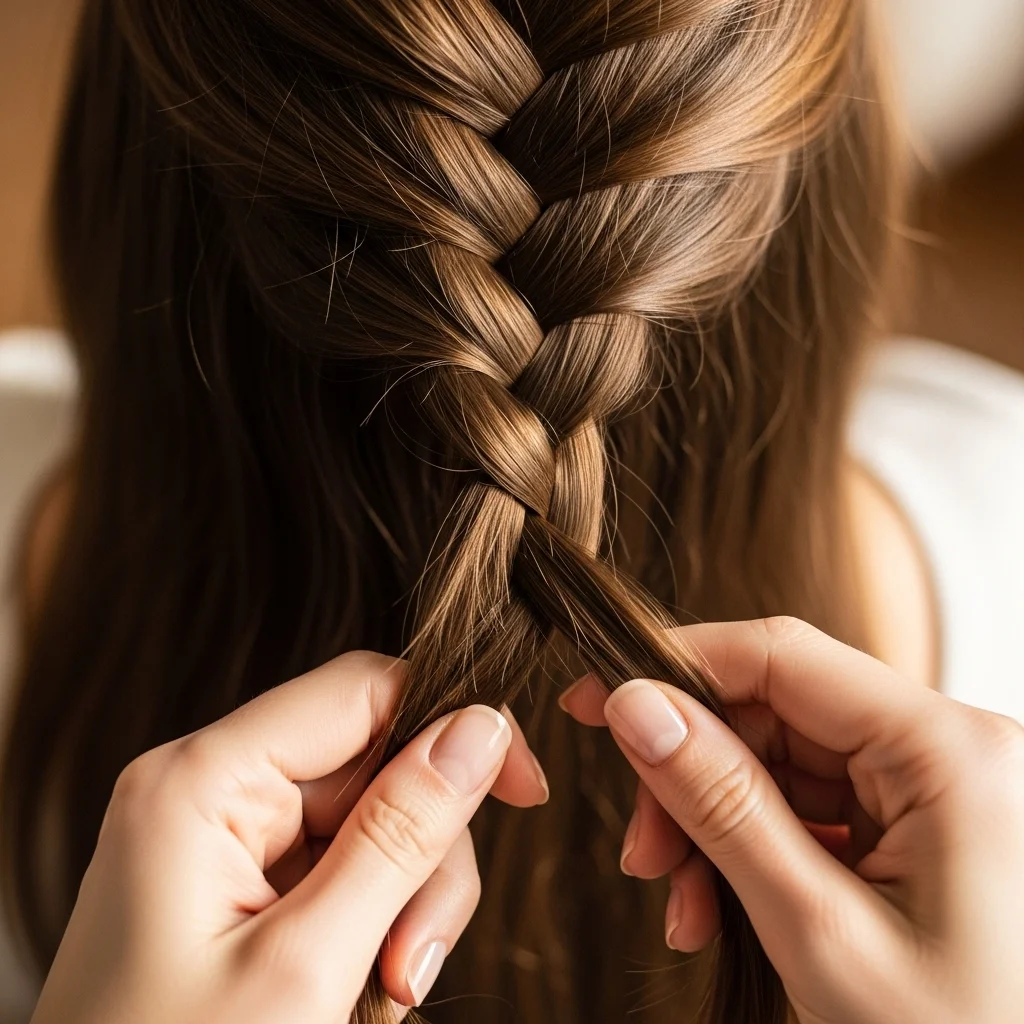 the classic three strand braid