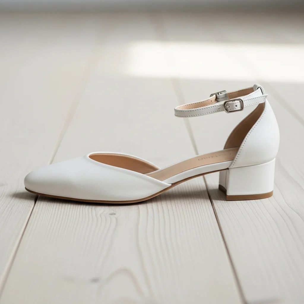 Step into Forever: Top 23 White Wedding Shoes Every Bride Needs to See! 13 the comfort focused low white block heel