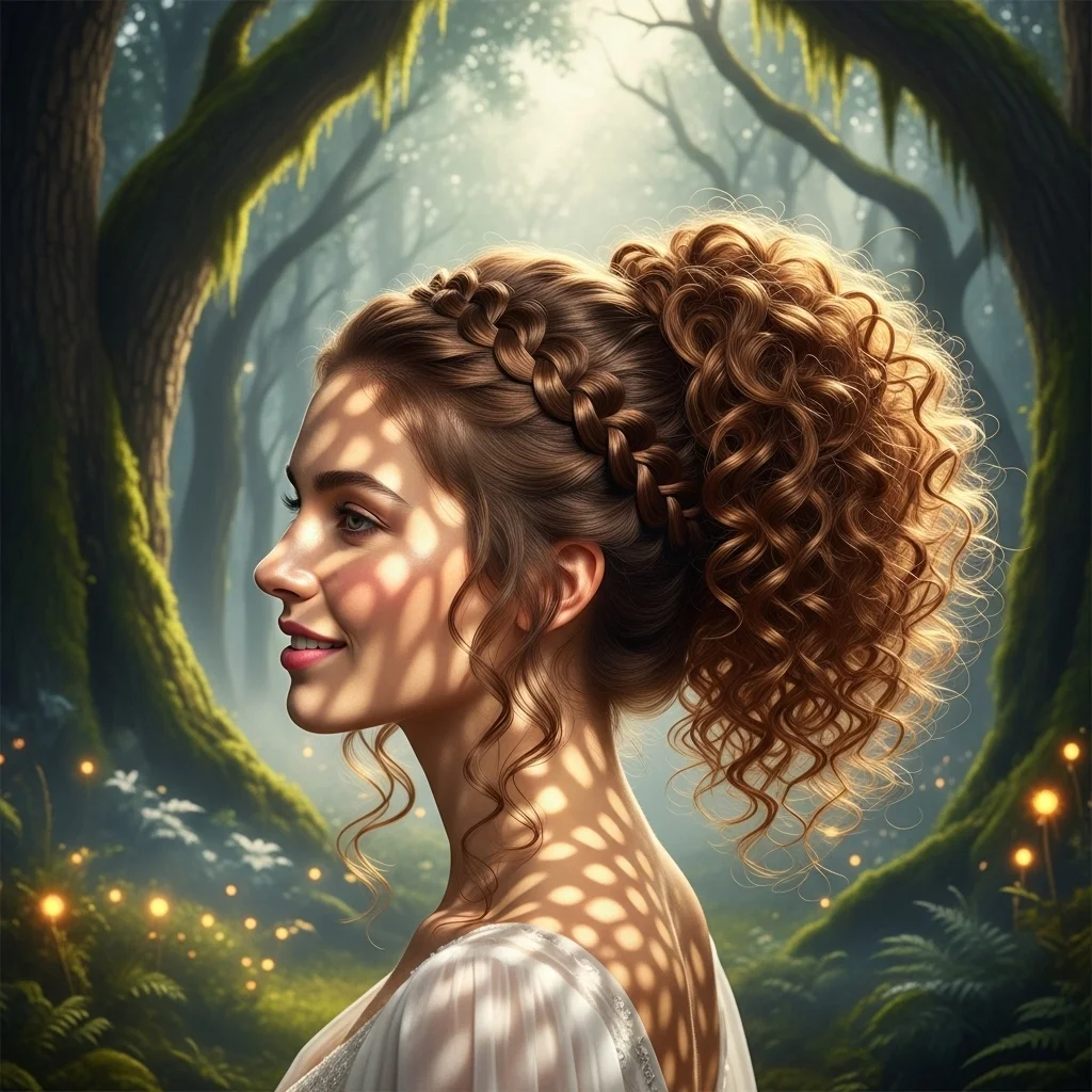 the crown braid into ponytail