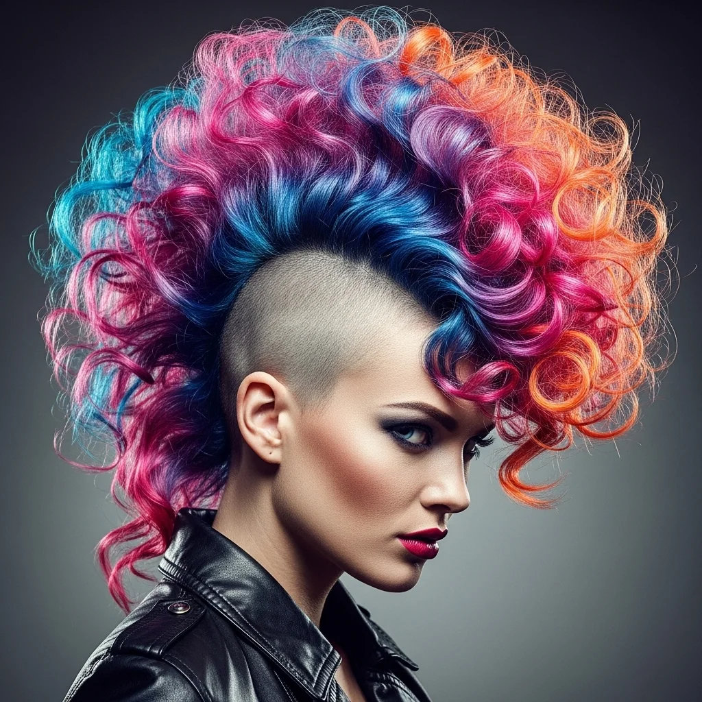 the curly mohawk