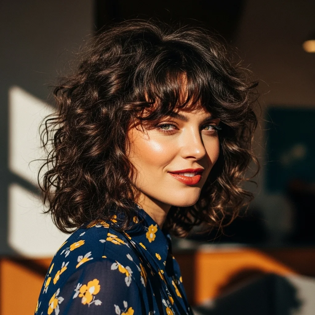the curly shag