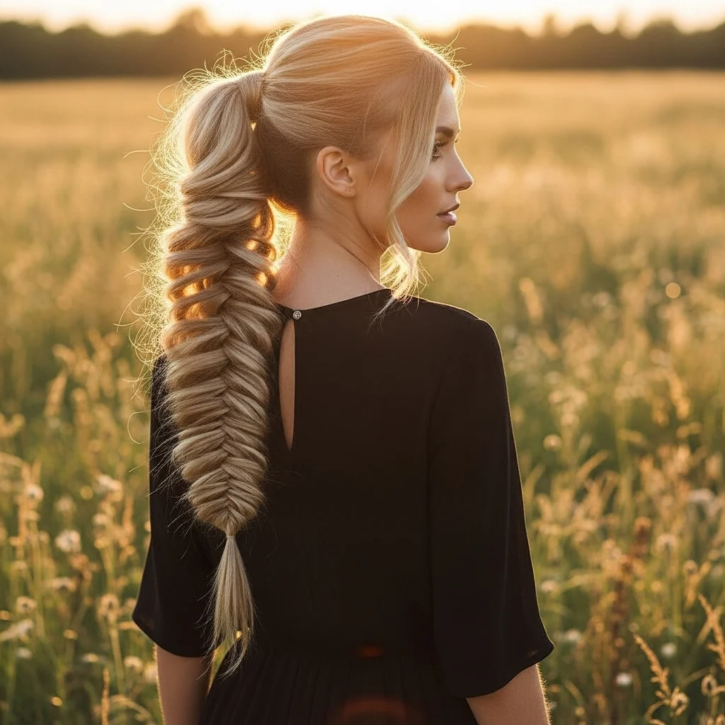 19 Easy Hairstyles You Can Master in Minutes 20 the easy fishtail ponytail