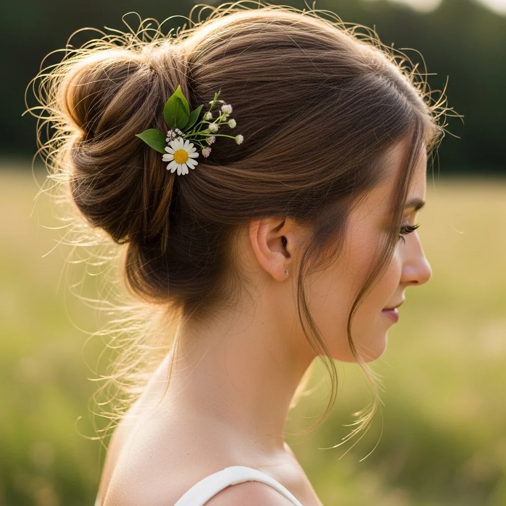 the effortless messy top knot