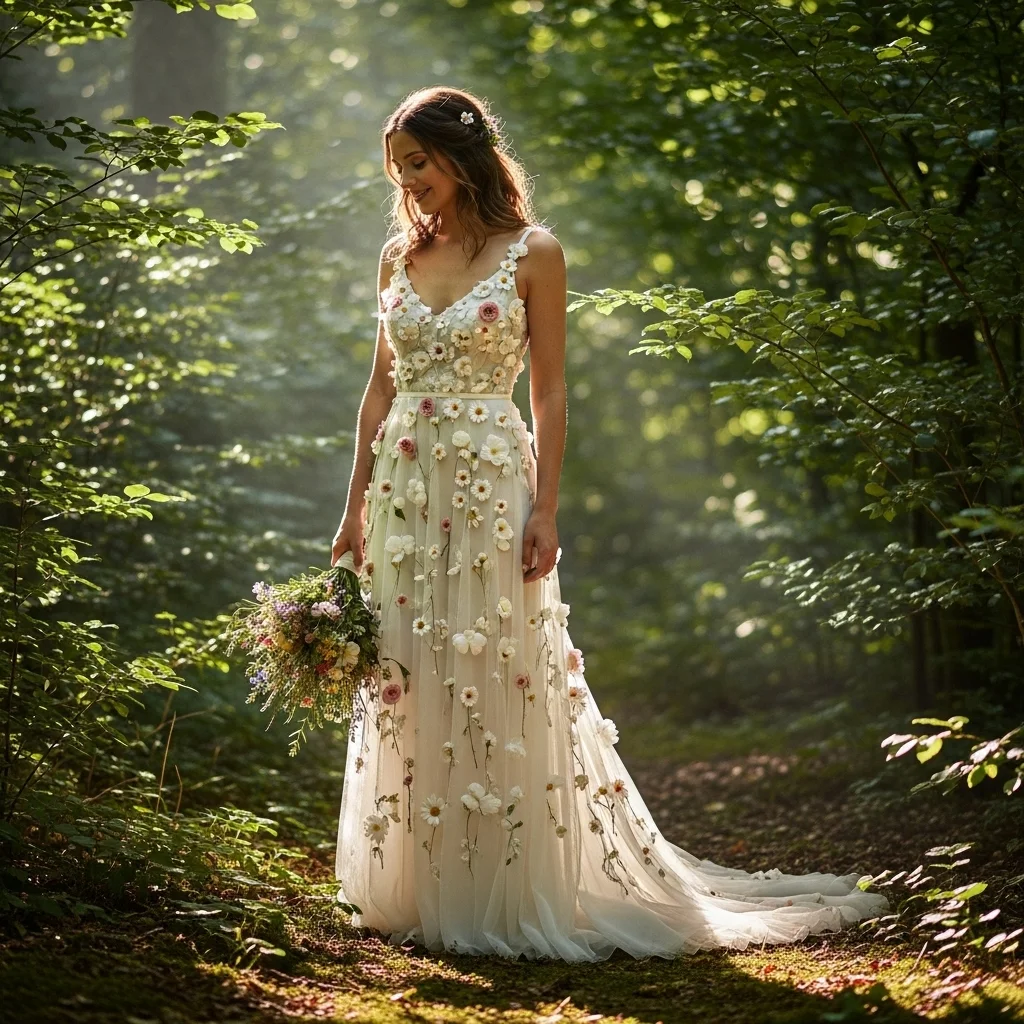 the enchanting floral appliqu