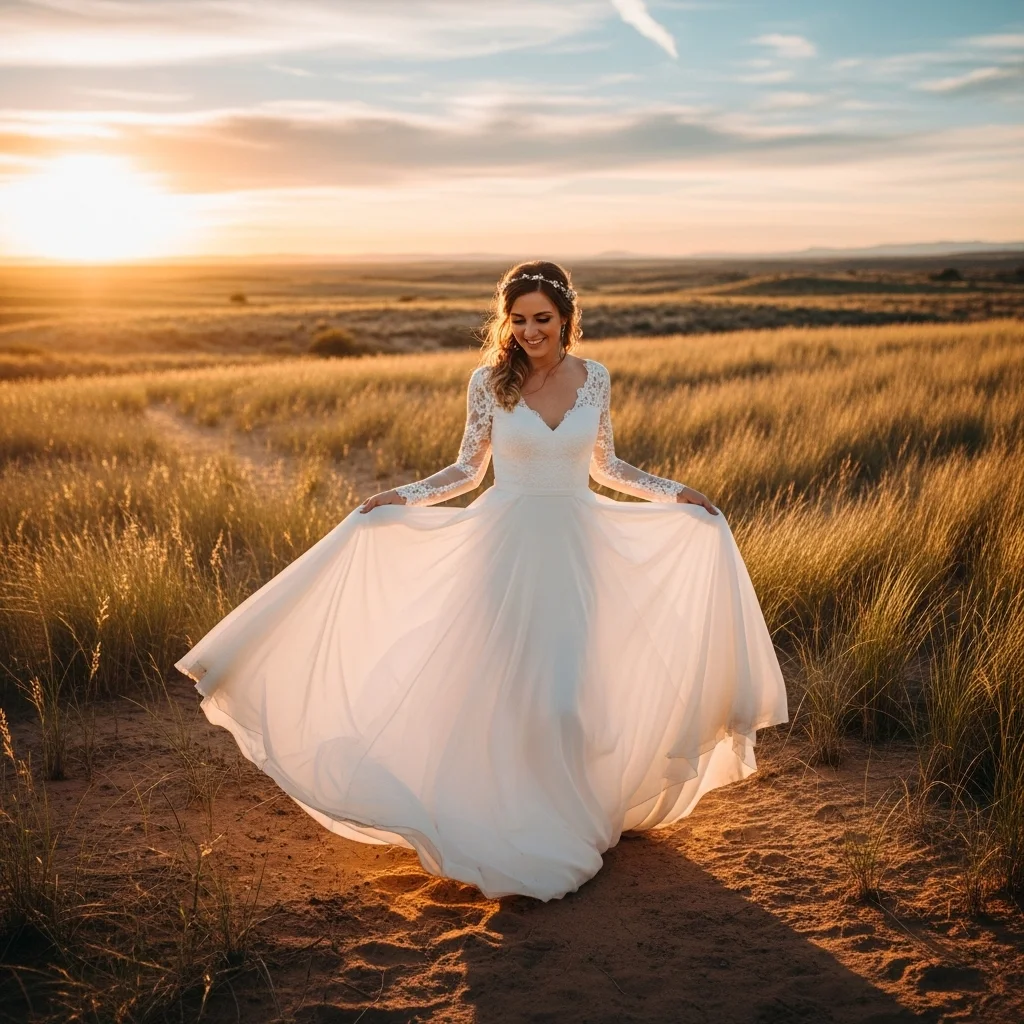 Top 19 Boho Chic Wedding Dresses for Your Free-Spirited Celebration 19 the flowy chiffon goddess