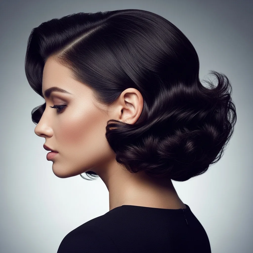 the graduated curly bob