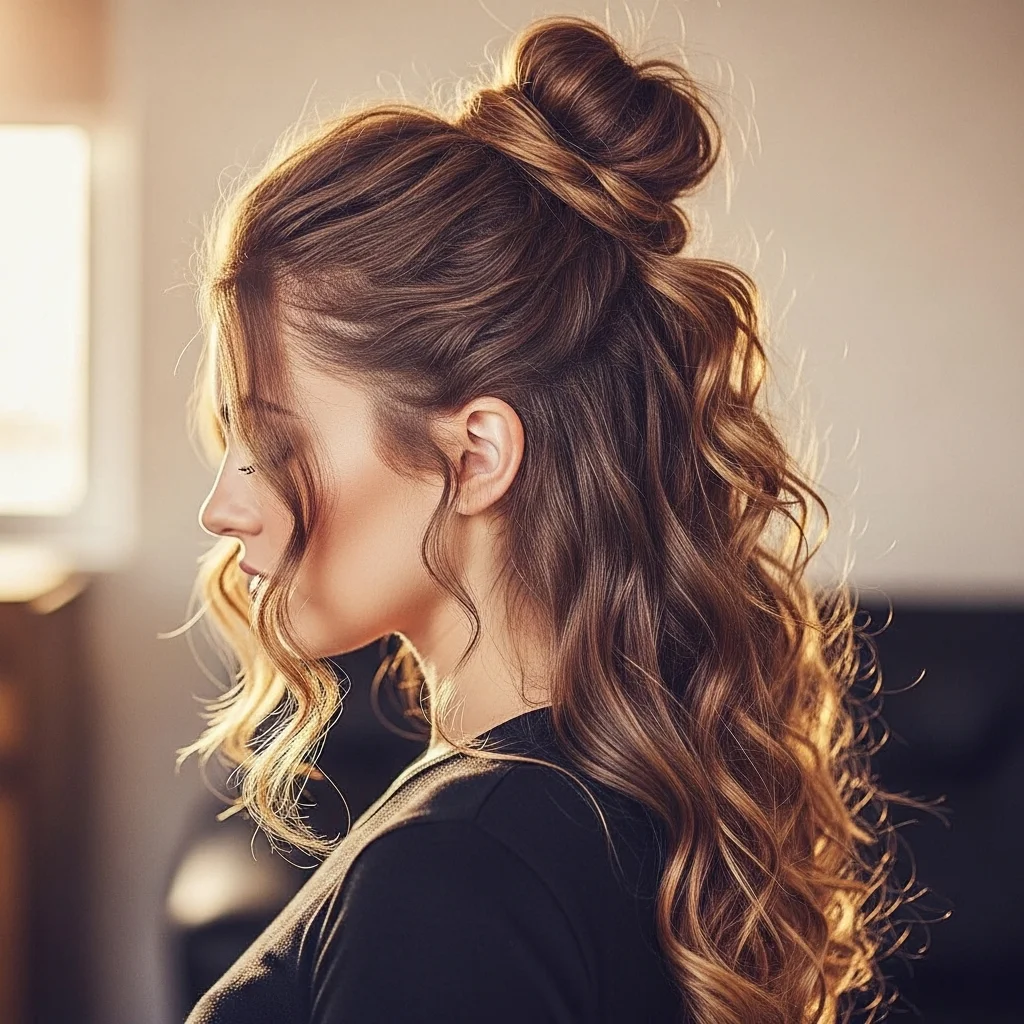 the half up top knot 2