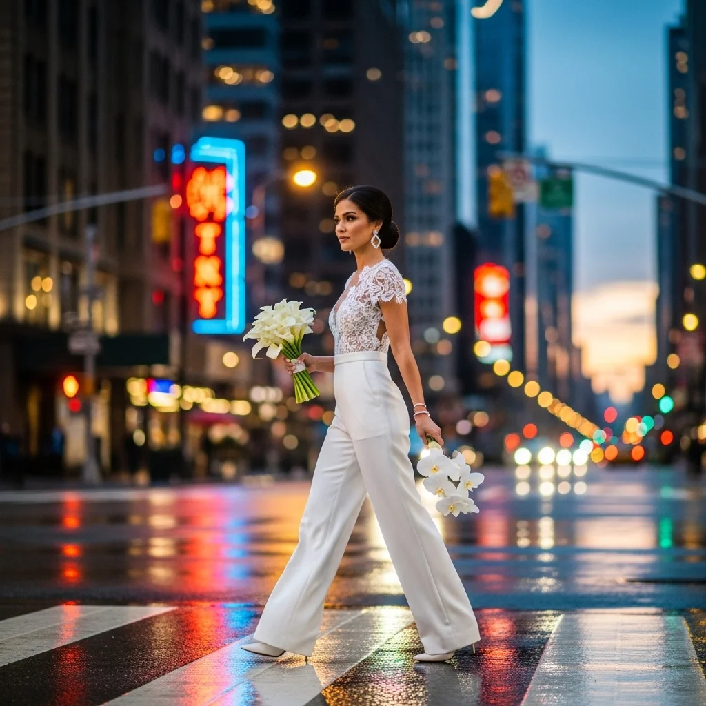 the modern bridal jumpsuit