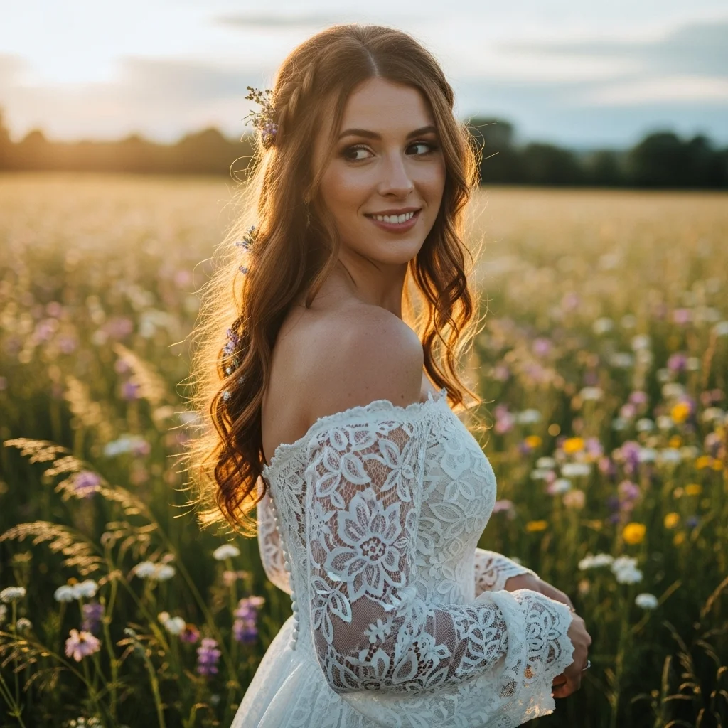 the romantic off the shoulder