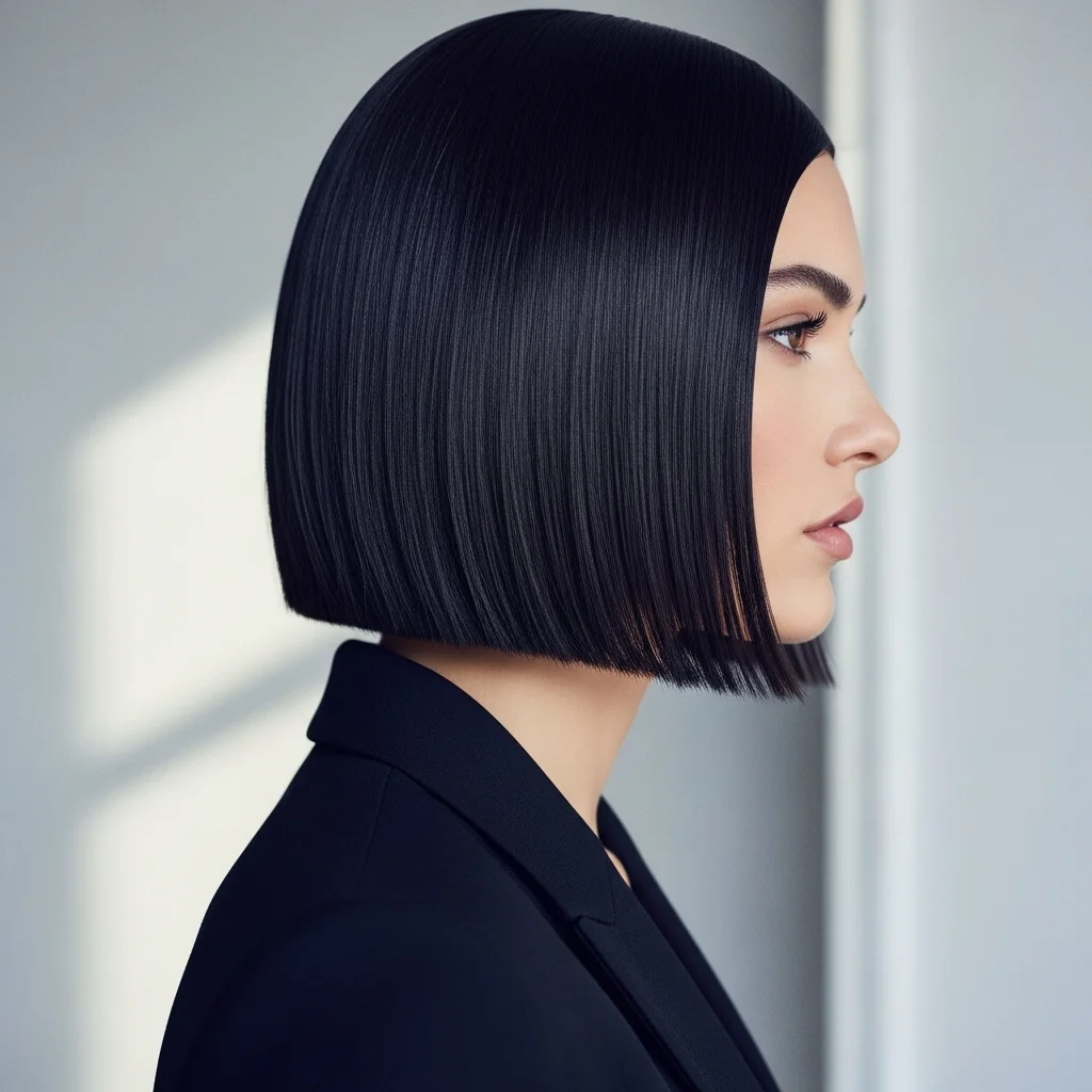 19 Hairstyles That Will Turn Heads 4 the sharp middle part bob