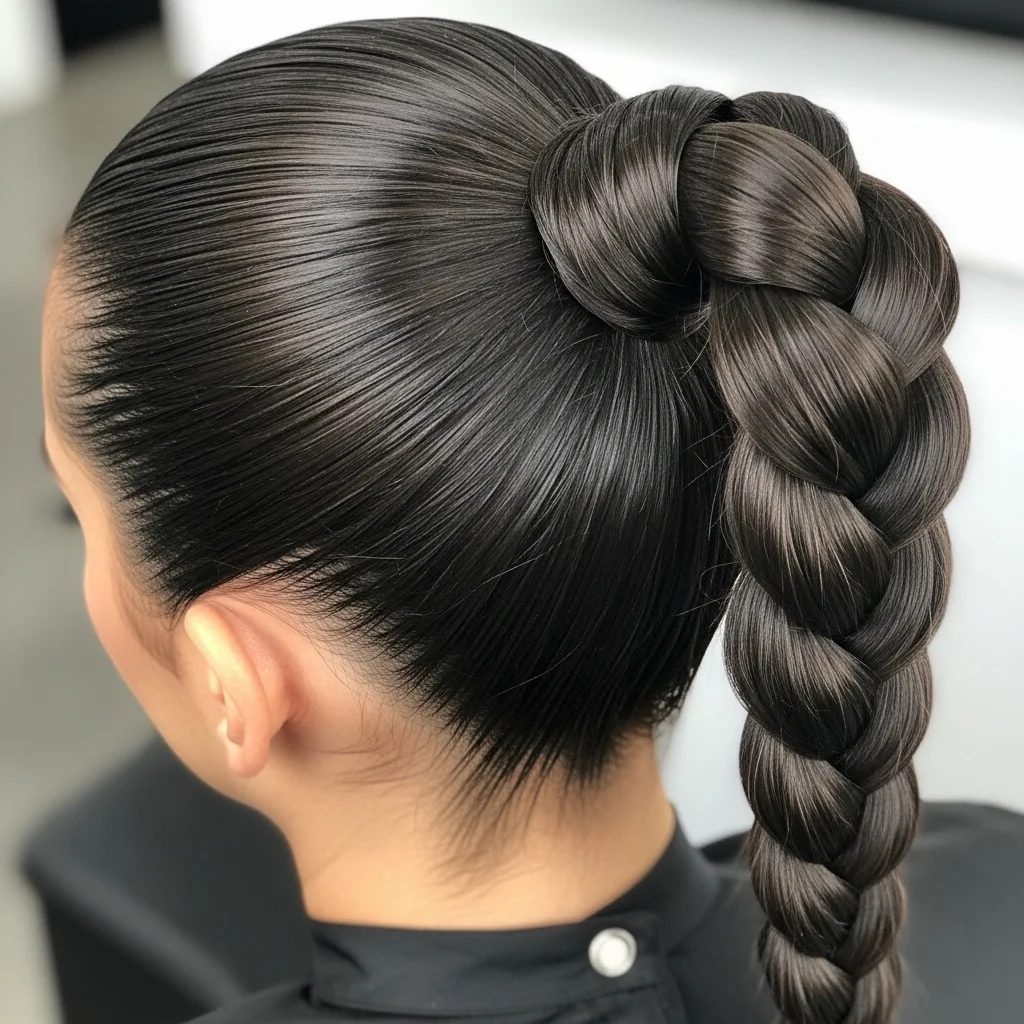 19 Hairstyles That Will Turn Heads 13 the sleek braided ponytail