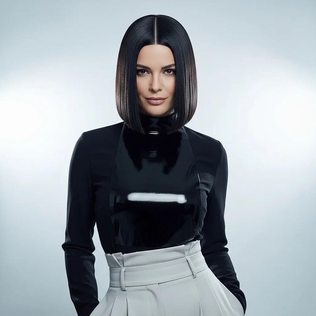the sleek glass hair bob