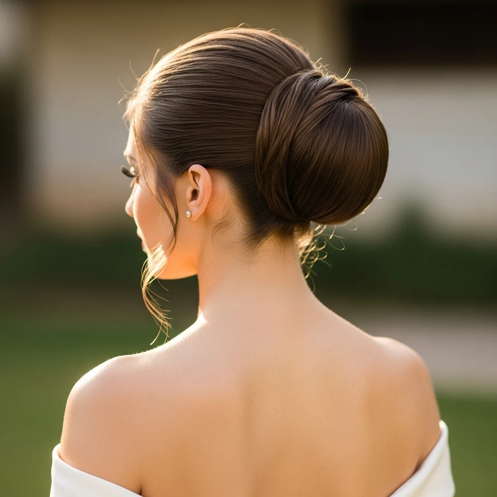 the sleek high bun