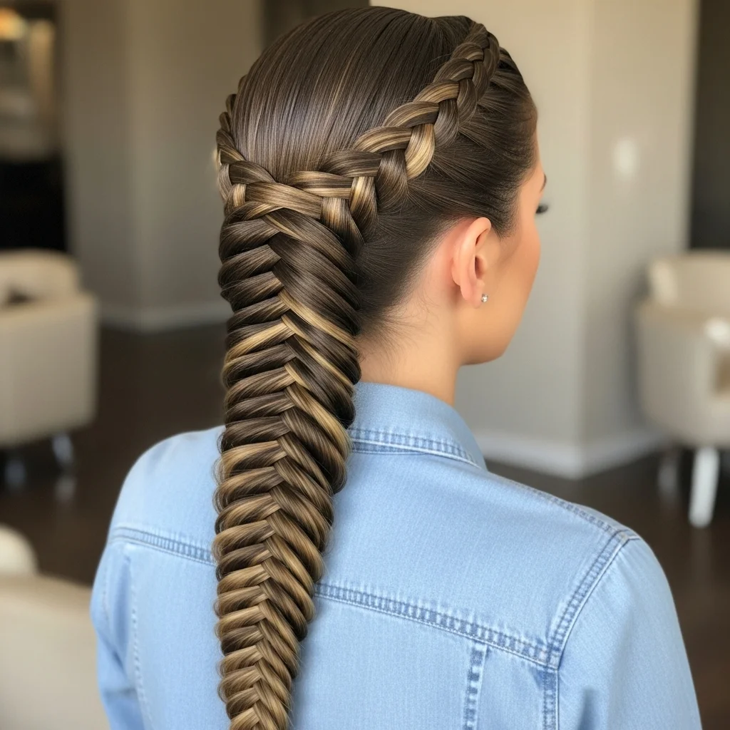 19 Hairstyles That Will Turn Heads 17 the tight fishtail braid single