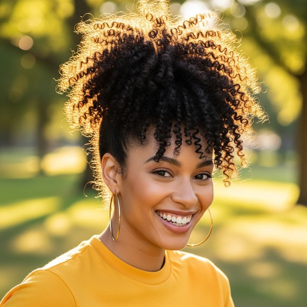 the voluminous pineapple ponytail