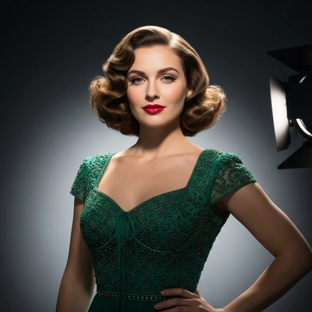 the voluminous retro curly bob