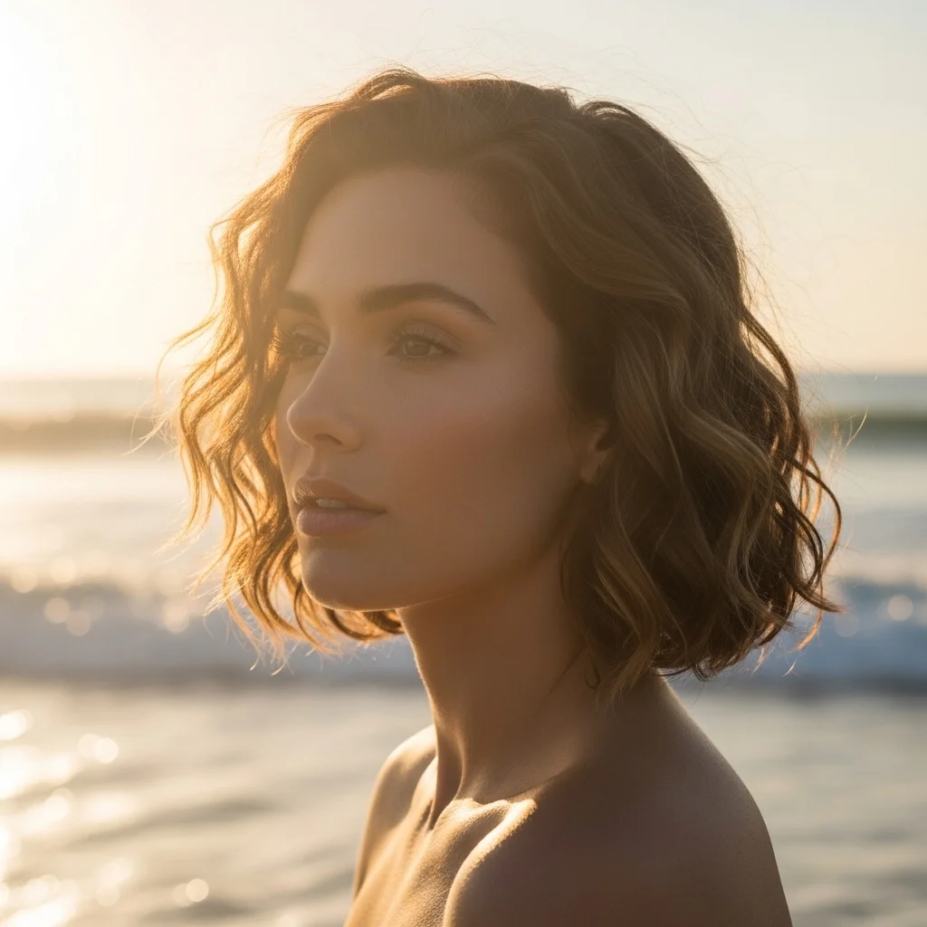the wavy curly bob
