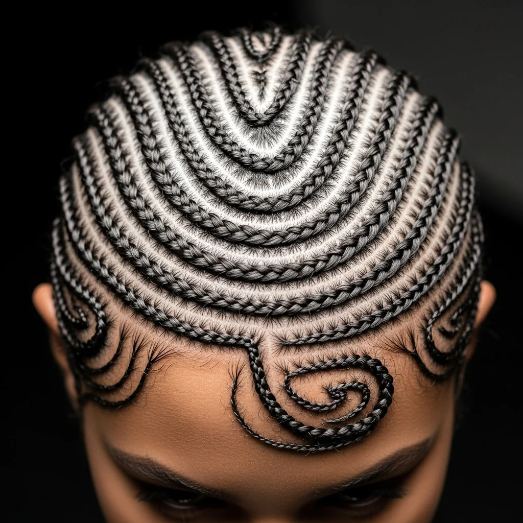 tribal cornrows intricate patterns