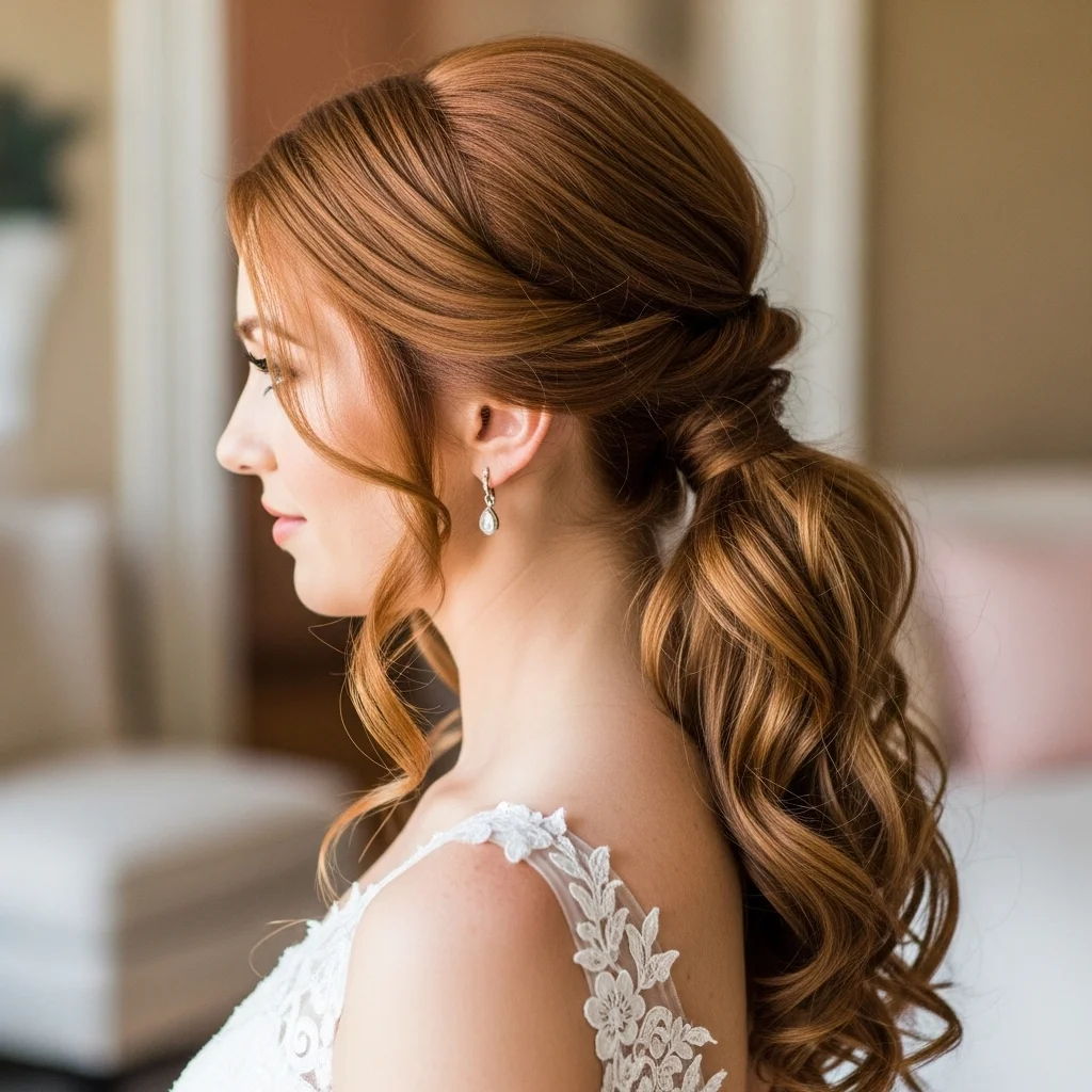 twisted side ponytail