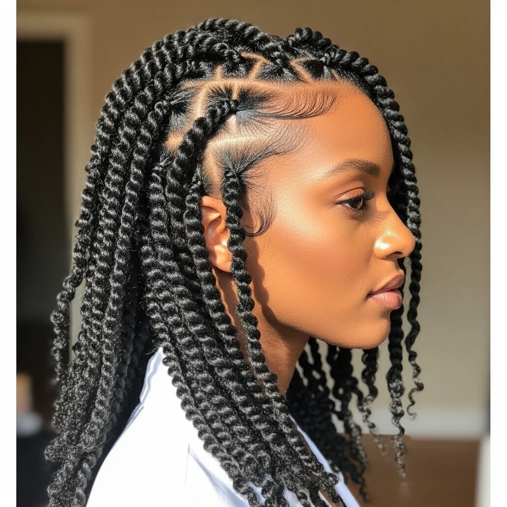 two strand twists as a style