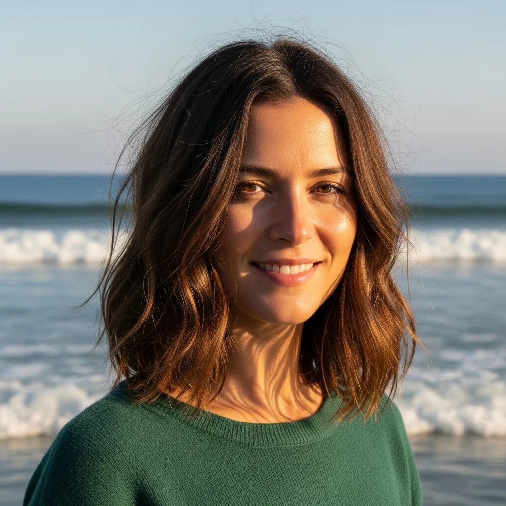 23 Stunning Hairstyles to Perfectly Frame Your Square Face 14 undone waves beach waves