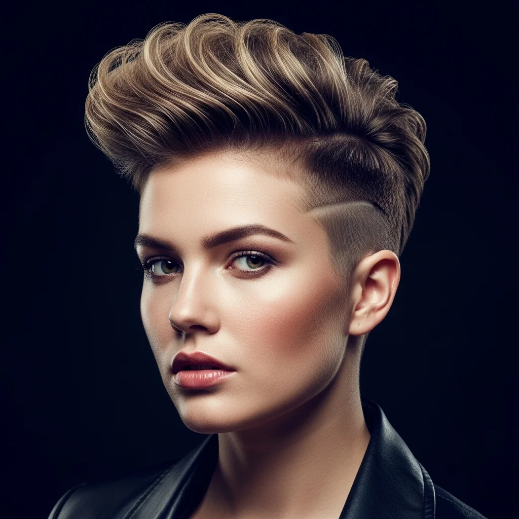 23 Stunning Hairstyles for Round Faces You'll Love! 7 voluminous pixie cut