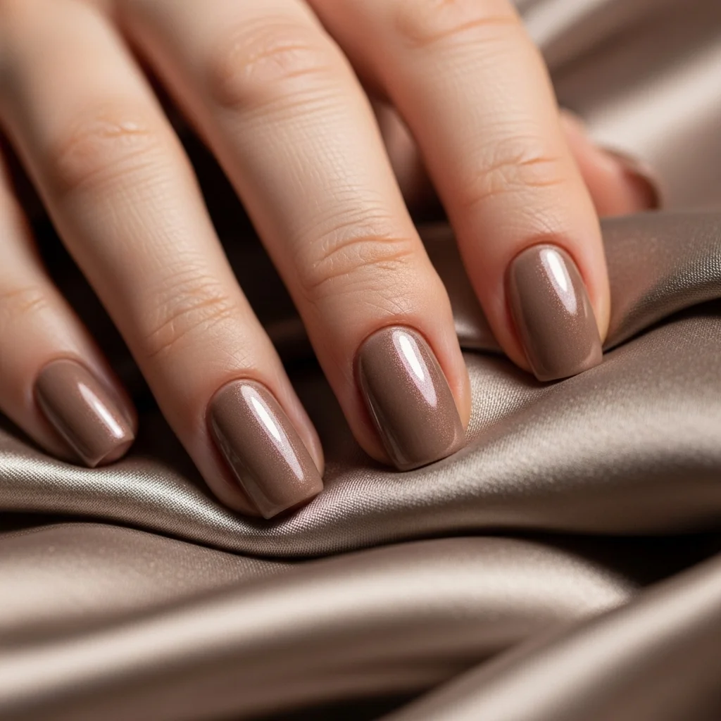 warm taupe with pearl sheen