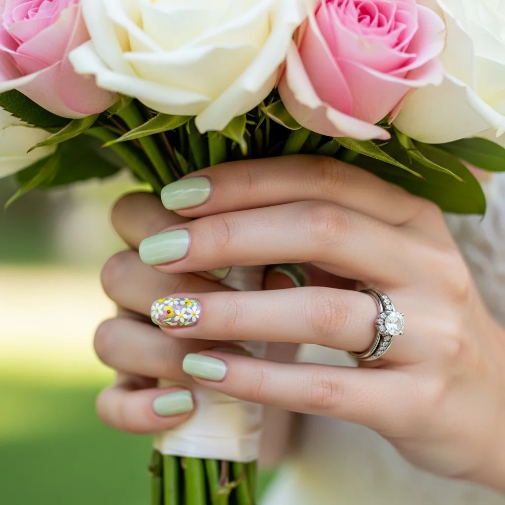 Top 19 Dazzling Western Wedding Nails Ideas for the Modern Bride 13 wildflower meadow minis