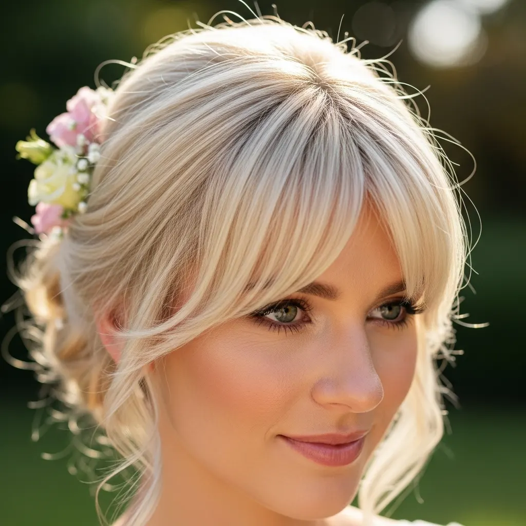 56 Timeless Hairstyles Every Woman Should Know 17 17 bridal hairstyles with bangs