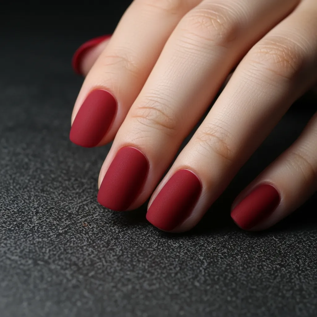 bold crimson matte