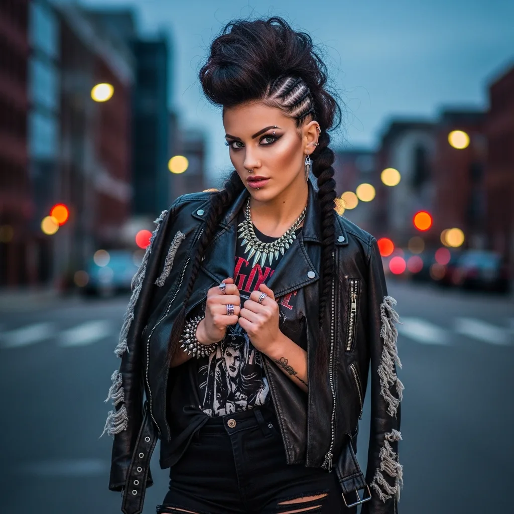25 Enchanting Homecoming Hairstyles with Braids 18 braided faux hawk