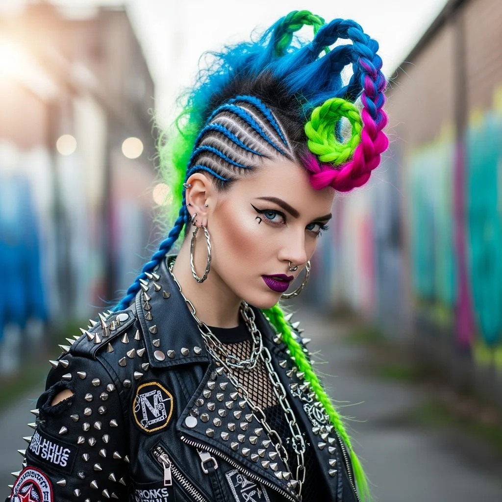 25 Enchanting Homecoming Hairstyles with Braids 26 braided mohawk updo