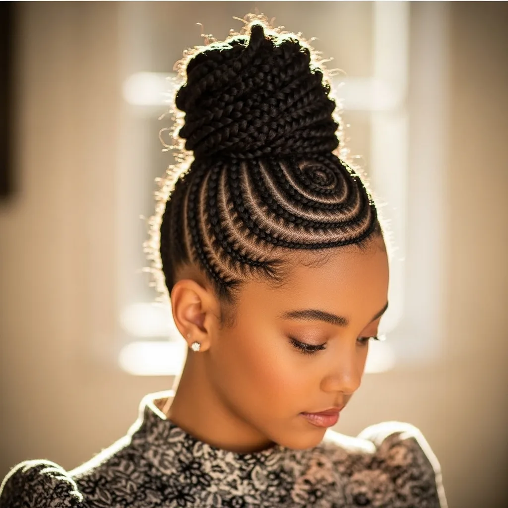 25 Enchanting Homecoming Hairstyles with Braids 11 braided top knot