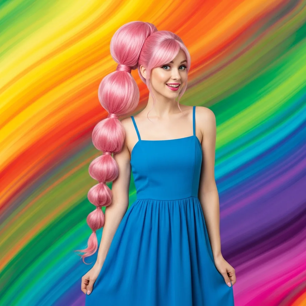 Top 21 Hoco Hairstyles: Ponytail Perfection for Homecoming! 4 bubble ponytail