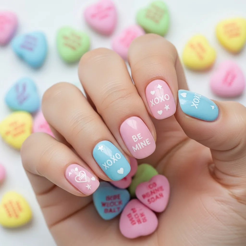candy heart inspired