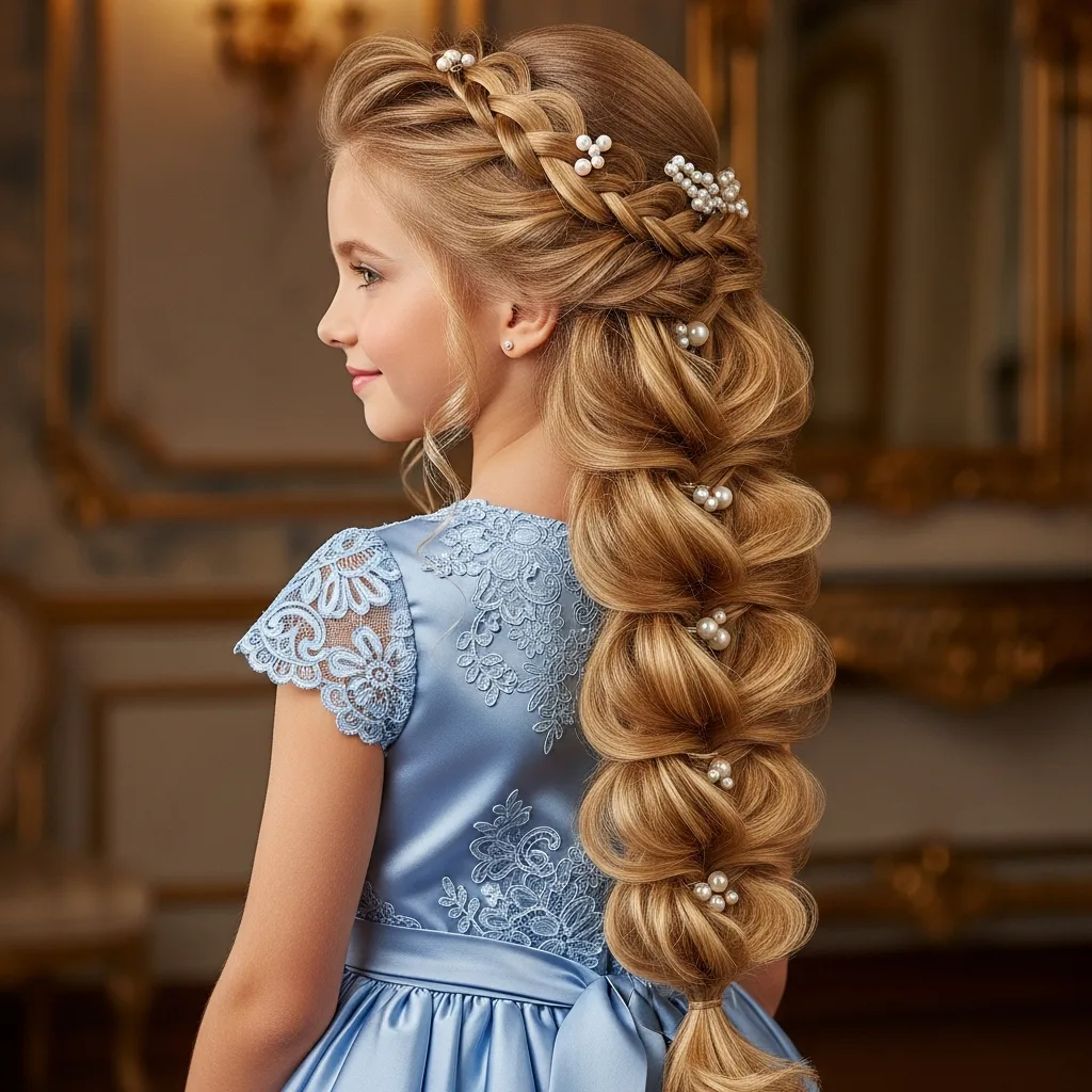 25 Enchanting Homecoming Hairstyles with Braids 22 chunky braid with accessories