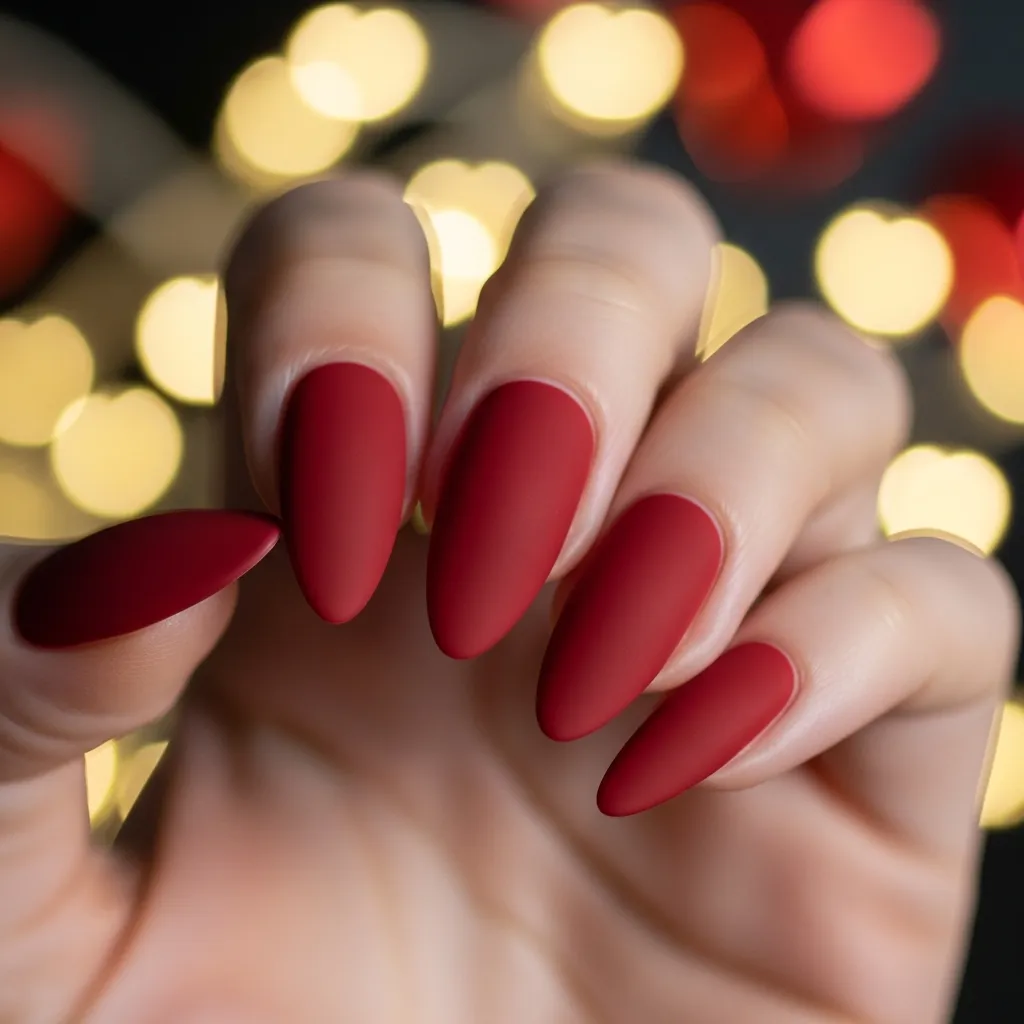classic matte red elegance