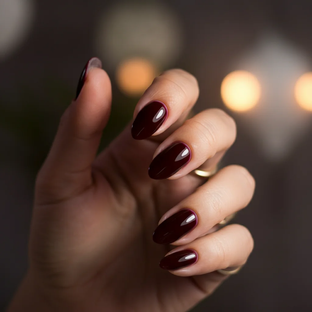 classic solid burgundy