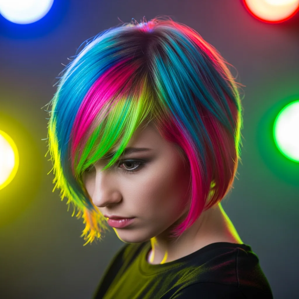 colored hair
